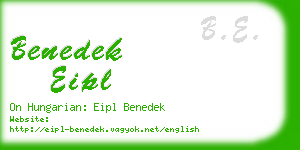 benedek eipl business card